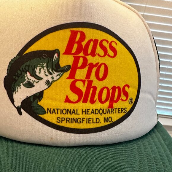 Vintage Bass Pro Shops Trucker Hat – Green Mesh Snapback – Springfield, MO - Picture 10 of 12